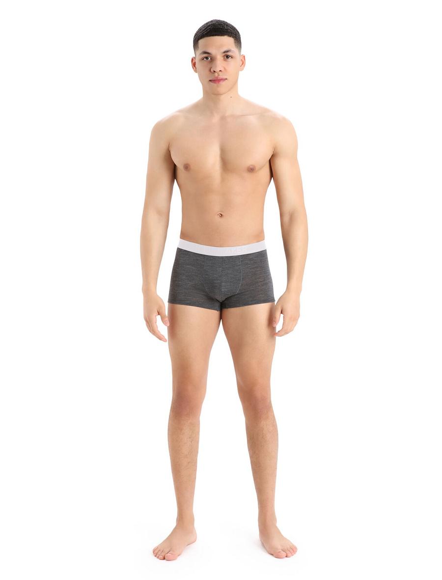 Monsoon Heather Icebreaker Cool-Lite™ Merino Anatomica Trunks Men's Underwear | AU 1288WNBY